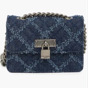 Kurt Geiger Brixton denim micro Crossbody Bag w